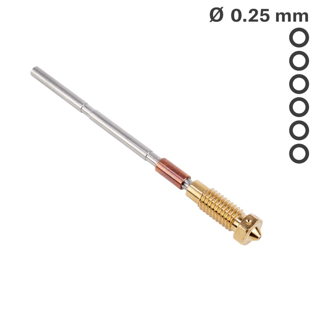 Prusa Nextruder Nozzle brass – 0.25 mm