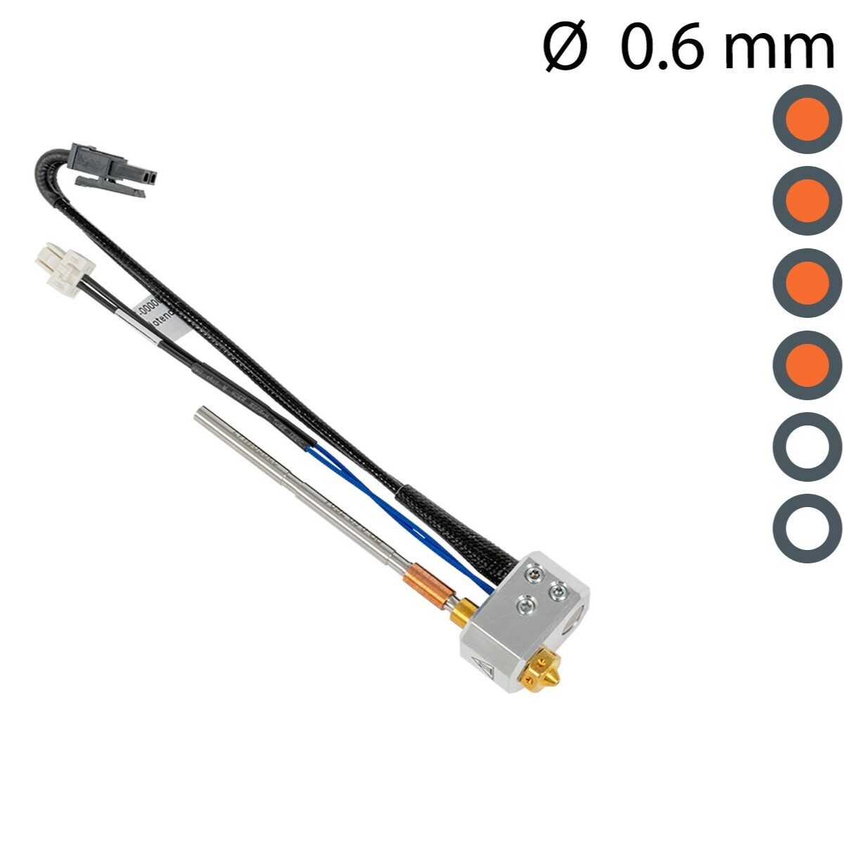 Prusa Nextruder Hotend brass – 0.6 mm