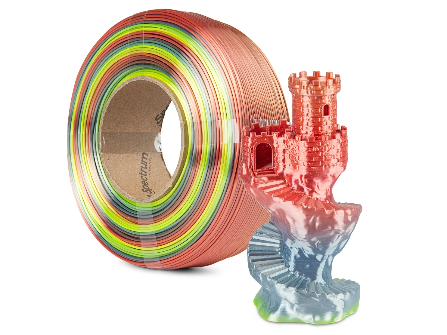ReFill The Filament PLA Silk Rainbow, FUSION, 1kg