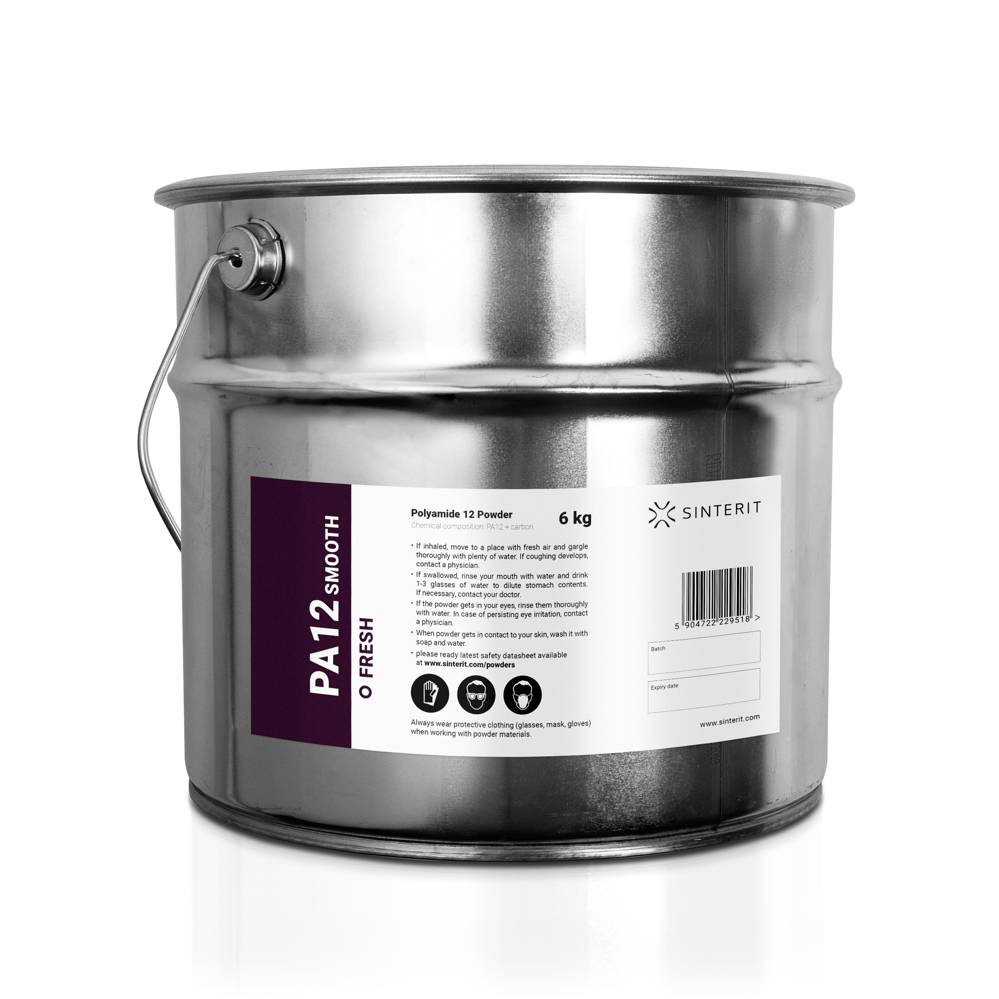 PA12 Smooth Fresh SLS Pulver (6kg)