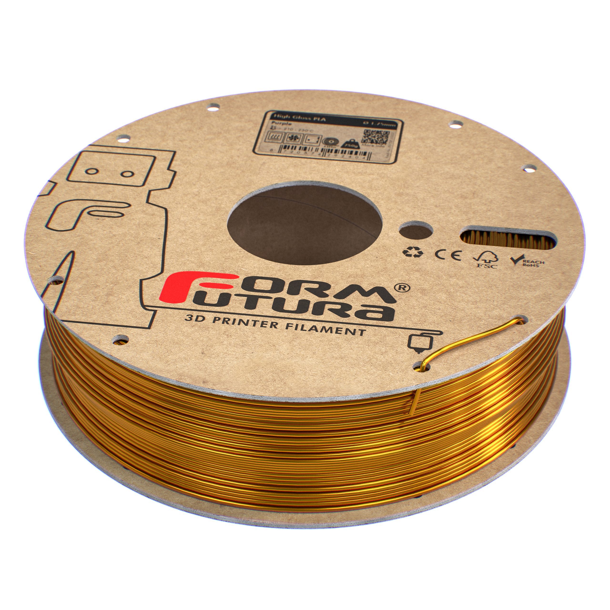 High Gloss PLA (Gold, 1,75mm, 750gr.)