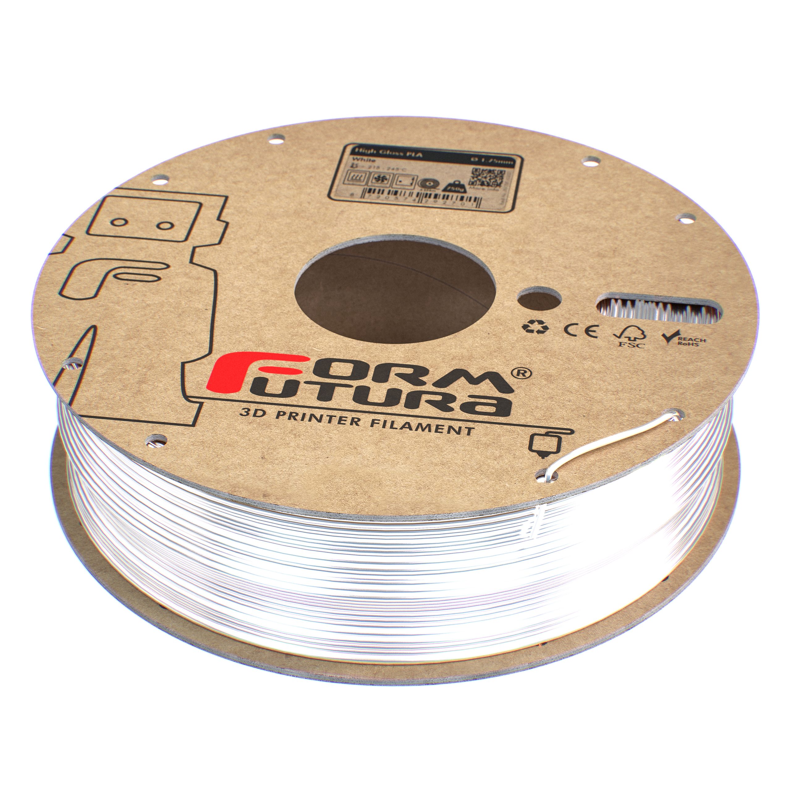 High Gloss PLA (White, 1,75mm, 750gr.)