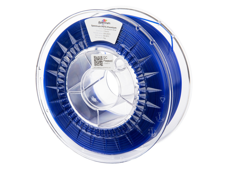 Spectrum PETG Premium,  TRANSPARENT BLUE