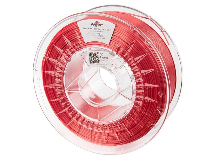 Spectrum PLA SILK, (RUBY RED, 1,75mm, 1000gr.)