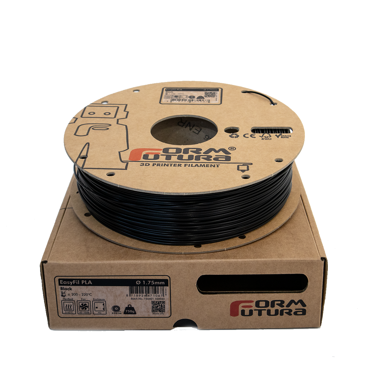 EasyFil PLA (Black, 1,75mm, 750gr.)
