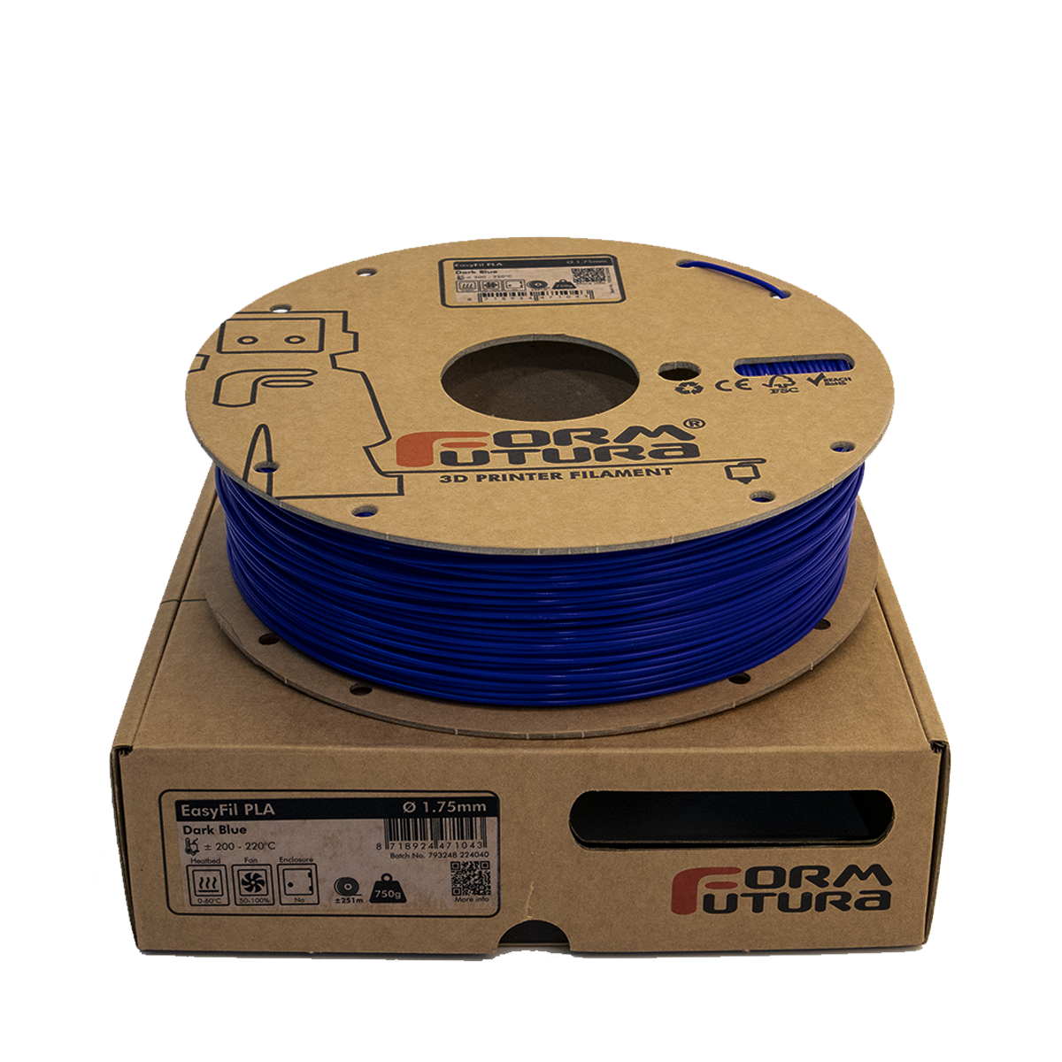 EasyFil PLA (Dark Blue, 1,75mm, 750gr.)