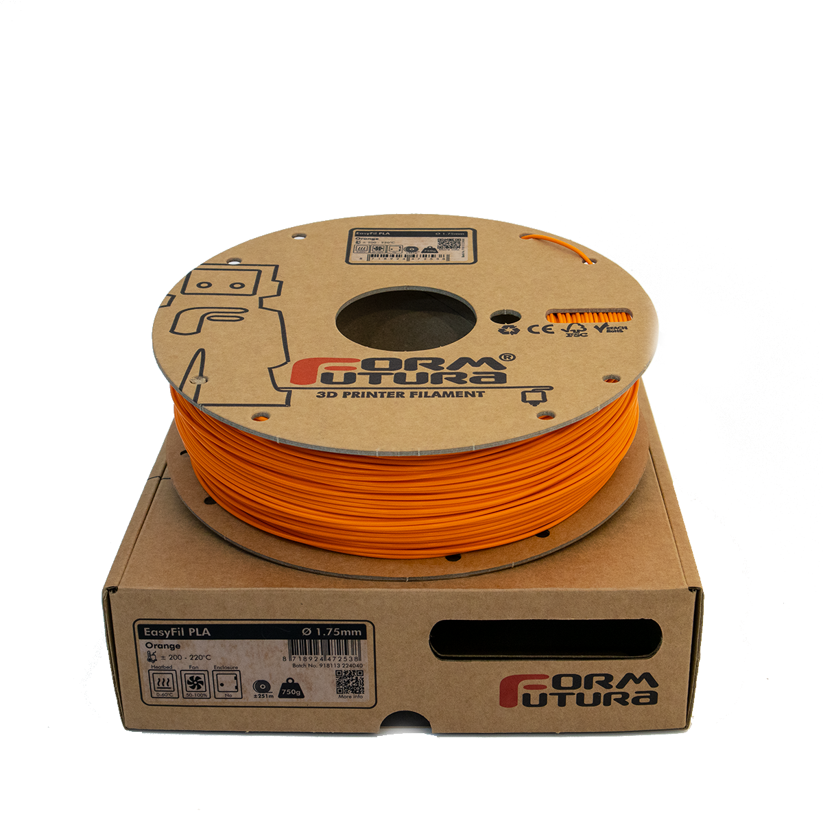EasyFil PLA (Orange, 1,75mm, 750gr.)
