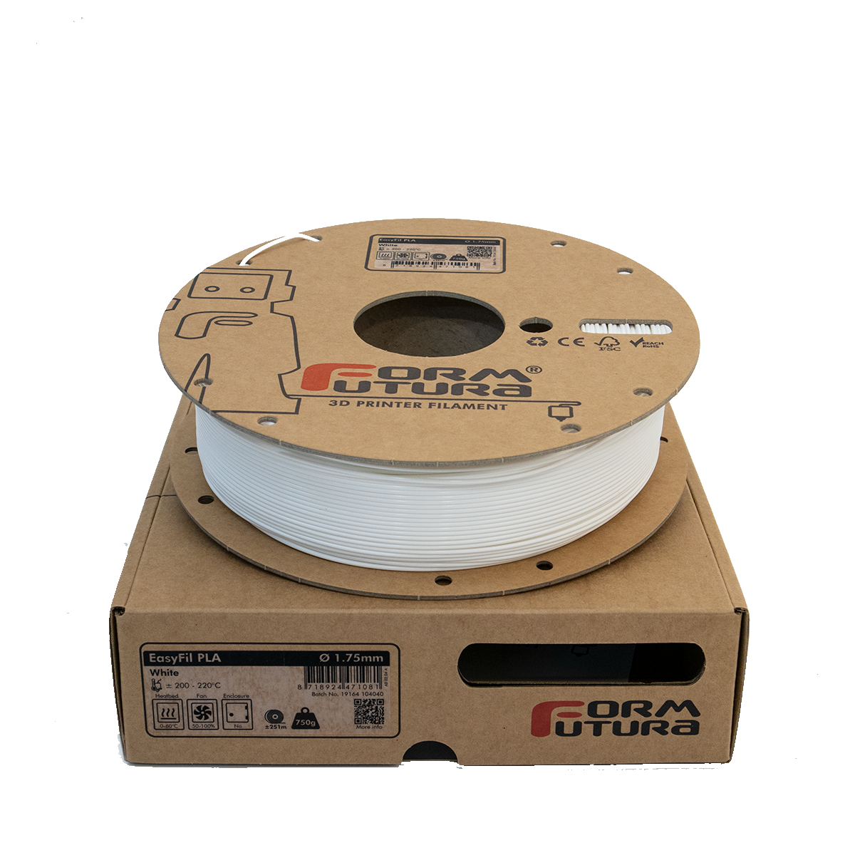 EasyFil PLA (White, 1,75mm, 750gr.)