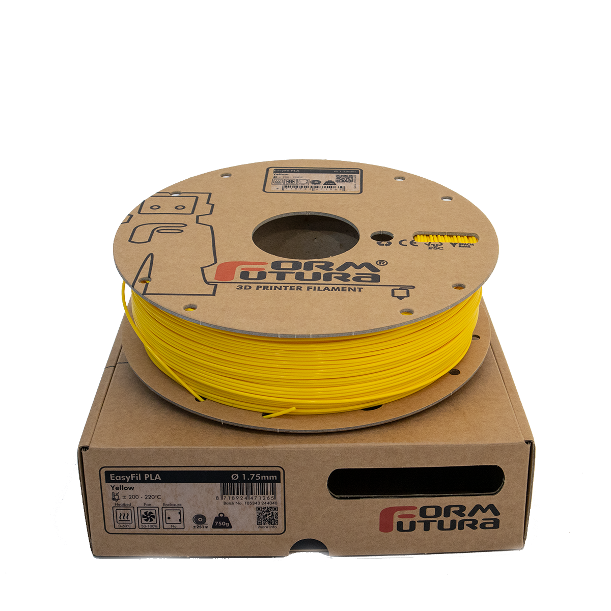 EasyFil PLA (Yellow, 1,75mm, 750gr.)
