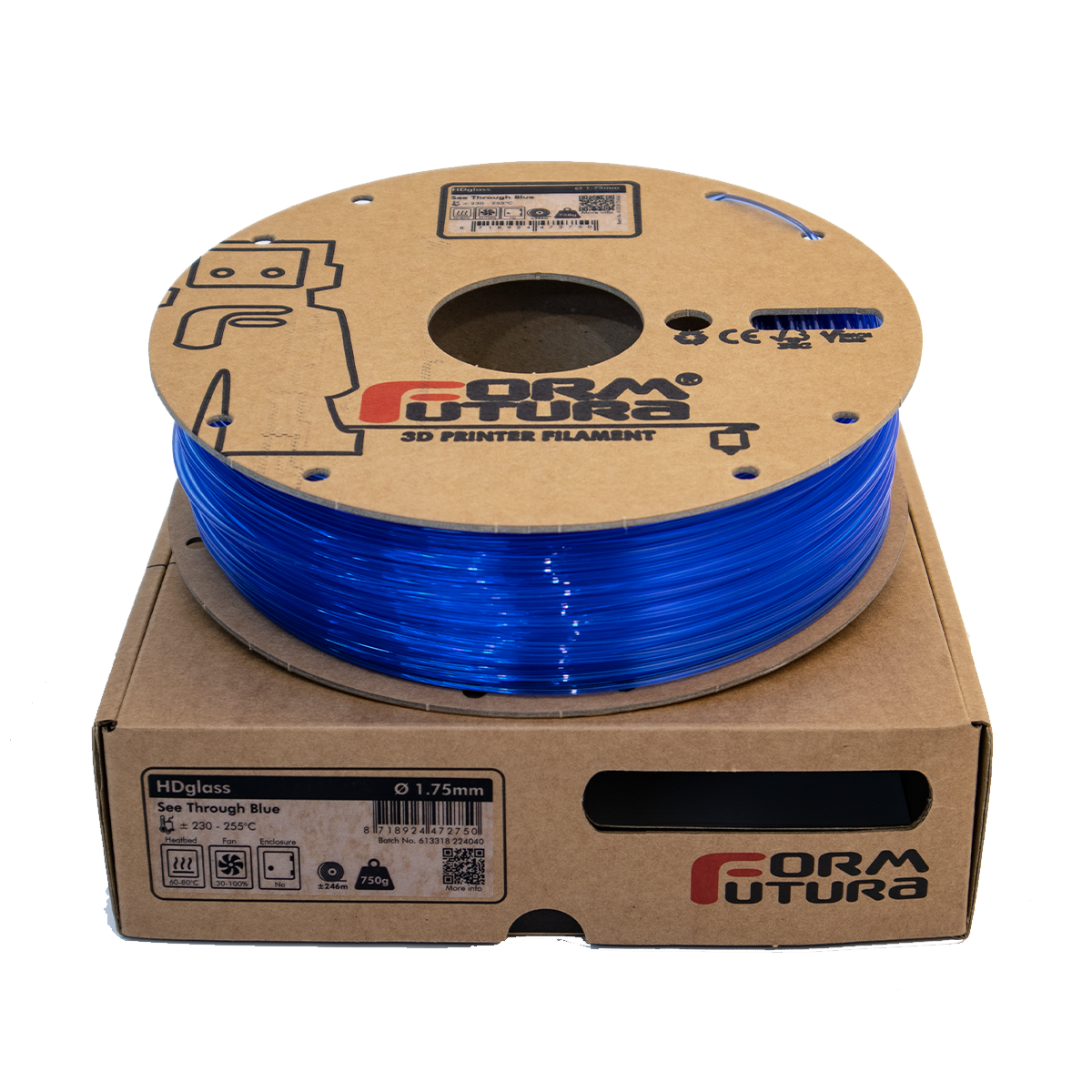 HDglass (See Through Blue, 1,75mm, 750gr.)