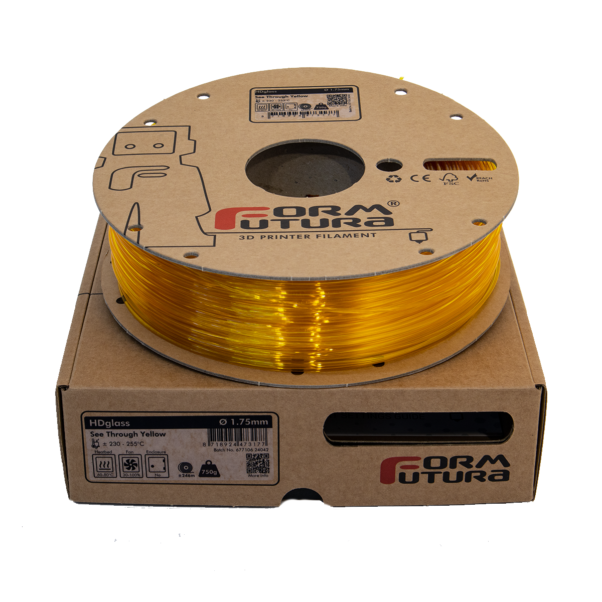 HDglass (See Through Yellow, 1,75mm, 750gr.)