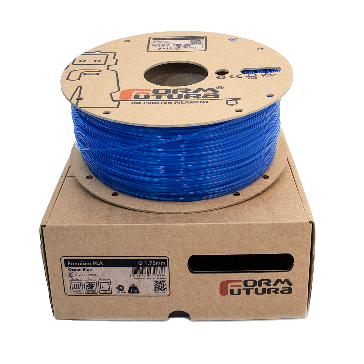 Premium PLA (Ocean Blue, 1,75mm, 1000gr.)