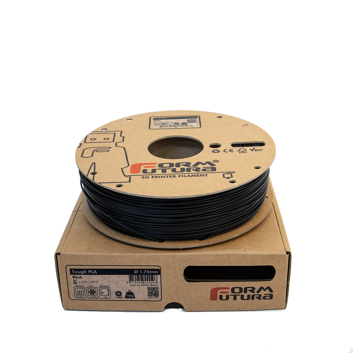 Tough PLA (Black, 1,75mm, 750gr.)