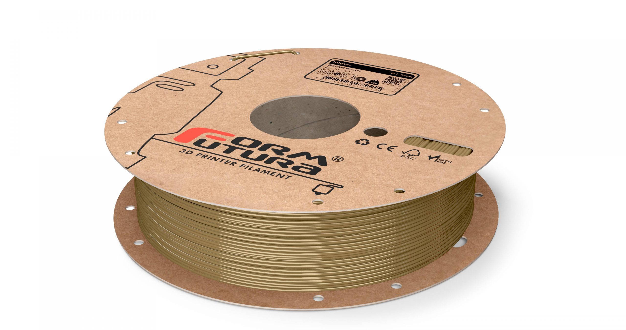 HDglass (Blinded Bronze, 1,75mm, 750gr.)