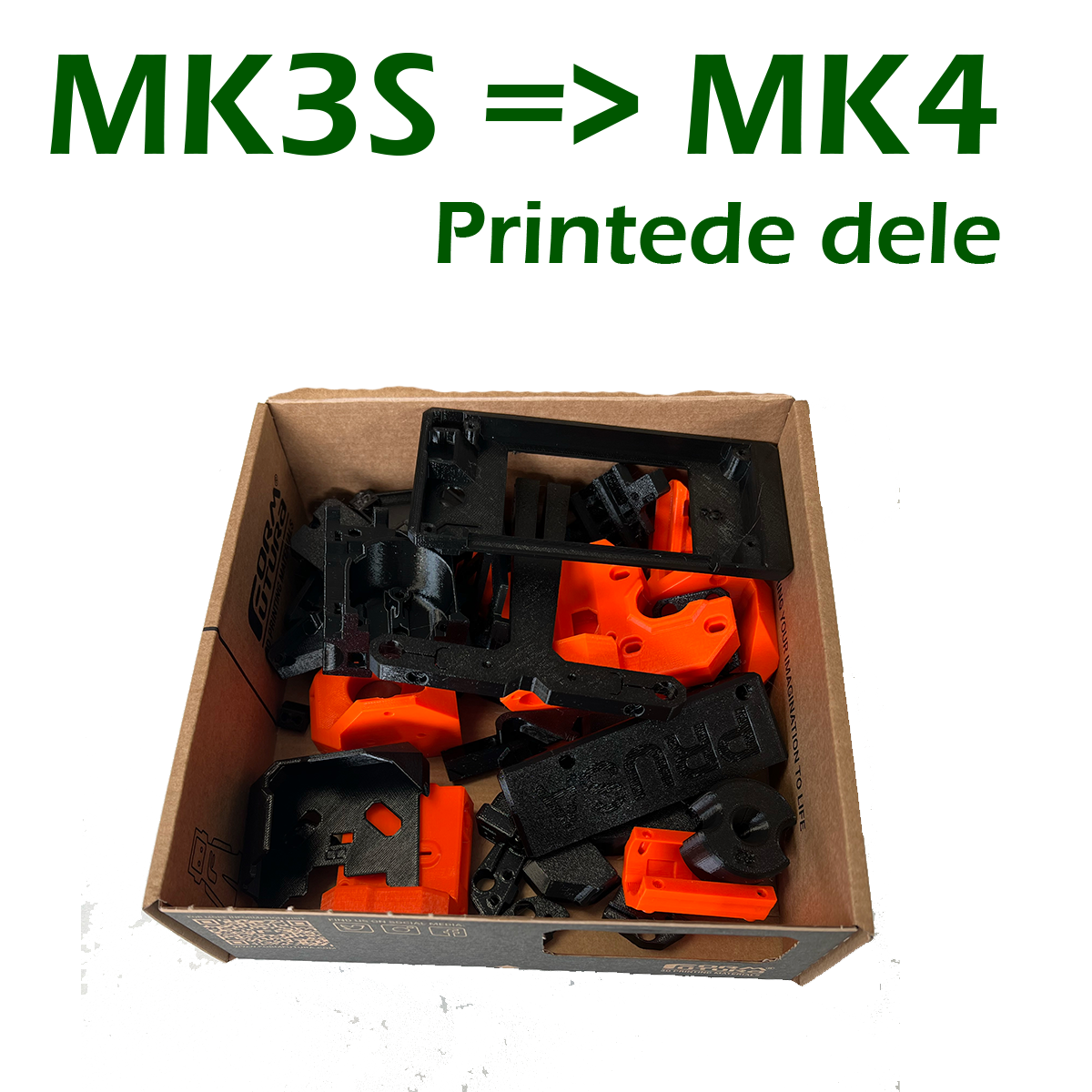 Printede dele til MK3/S/+ MK4 opgraderingskit