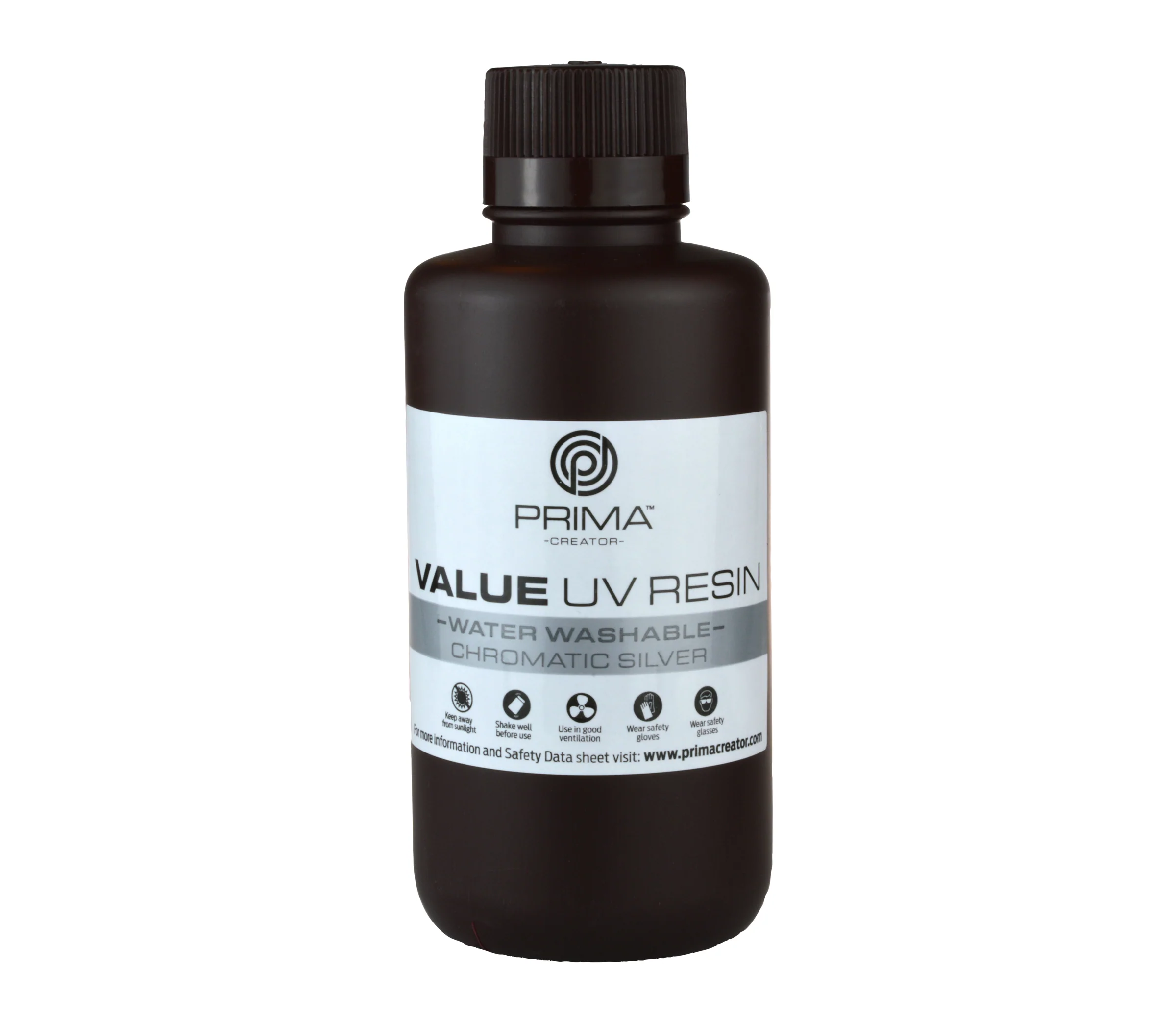 PrimaCreator Value UV / DLP Resin Water Washable – 1000ml – Chromatic Silver