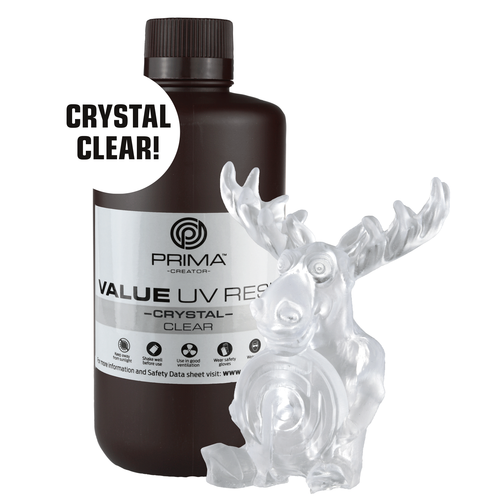 PRIMACREATOR VALUE CRYSTAL UV RESIN – 1000 ML – KLAR
