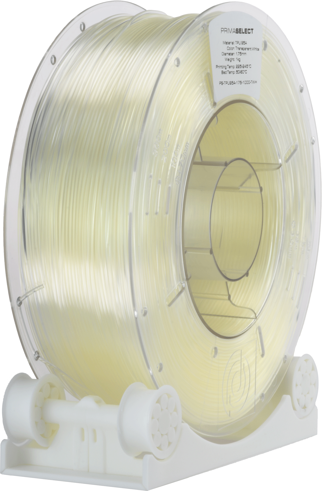 PrimaSelect 95A TPU(Transparent White, 1.75mm, 1000gr.)
