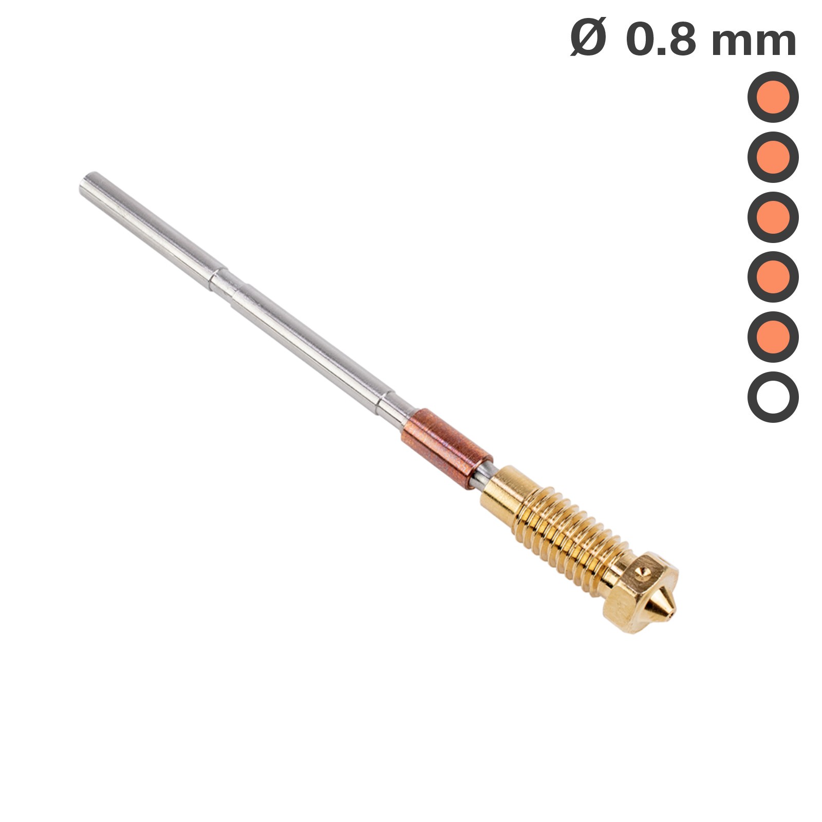 Prusa Nextruder Nozzle brass – 0.8 mm