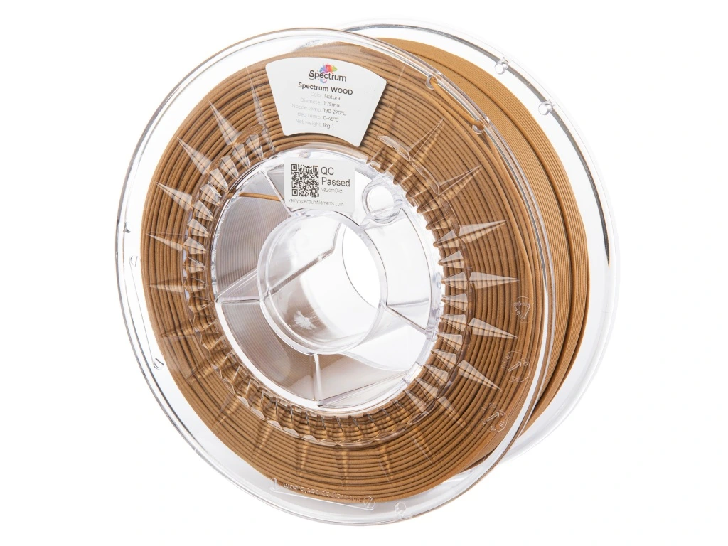 Spectrum PLA WOOD, (NATURAL, 1,75mm, 1000gr.)