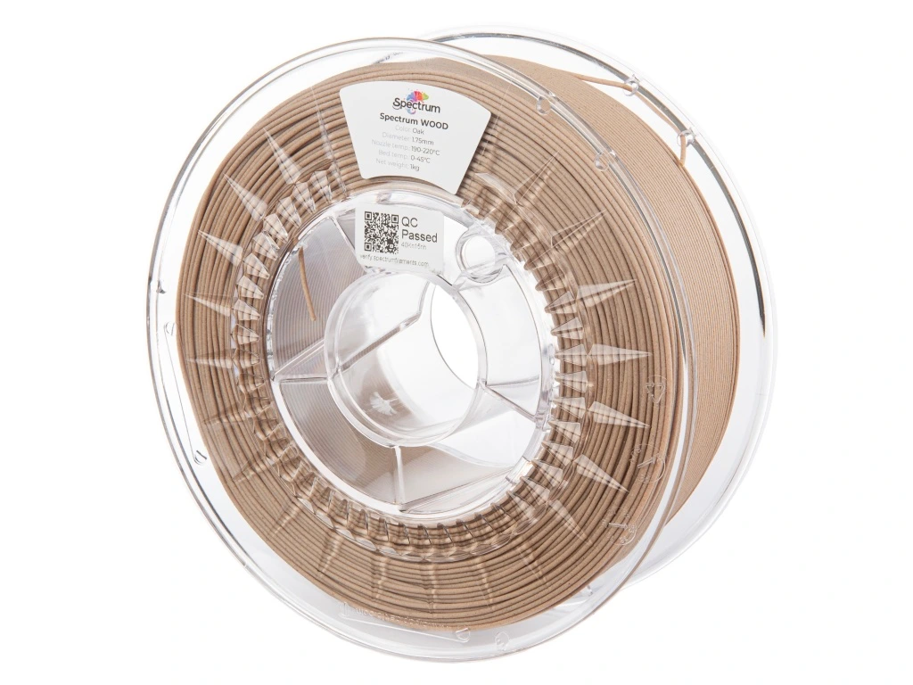 Spectrum PLA WOOD, (OAK, 1,75mm, 1000gr.)