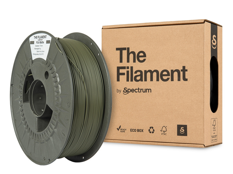 The Filament PLA Matte, 1.75mm, Army Green, 1kg