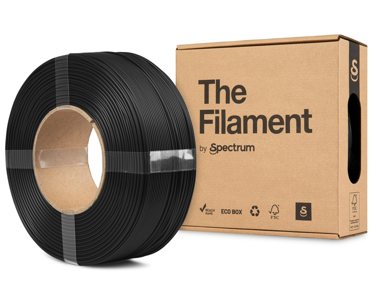 ReFill The Filament PLA Matte, 1.75mm, Stealth Black, 1kg