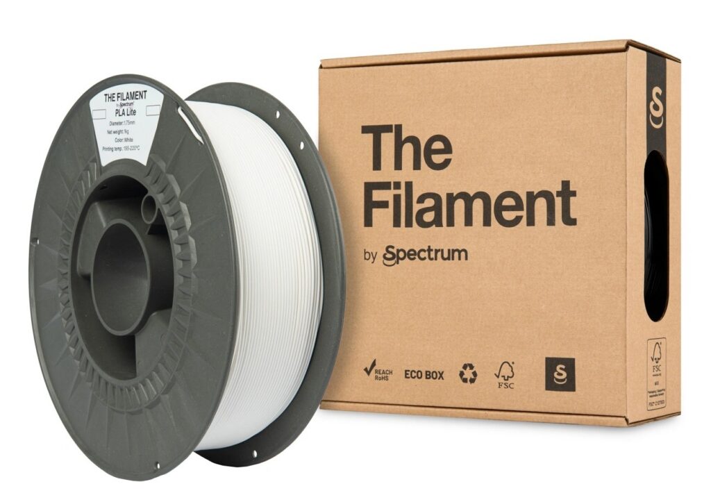 The Filament PLA Lite, 1.75mm, WHITE, 1kg