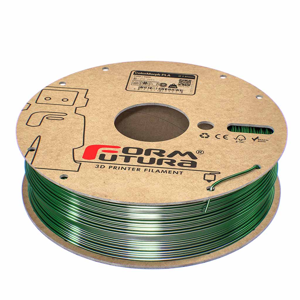 High Gloss PLA ColorMorph (White & Green, 1,75mm, 750gr.)