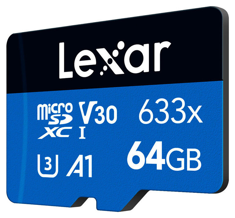 LEXAR microSDXC 633x Hukommelseskort – 64GB