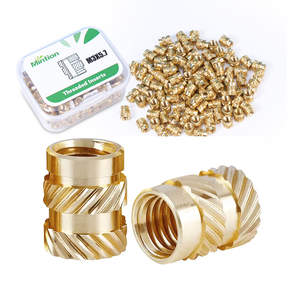 Mintion M3 x 5,7mm x 4,6mm Threaded Insert Set – 100 pcs