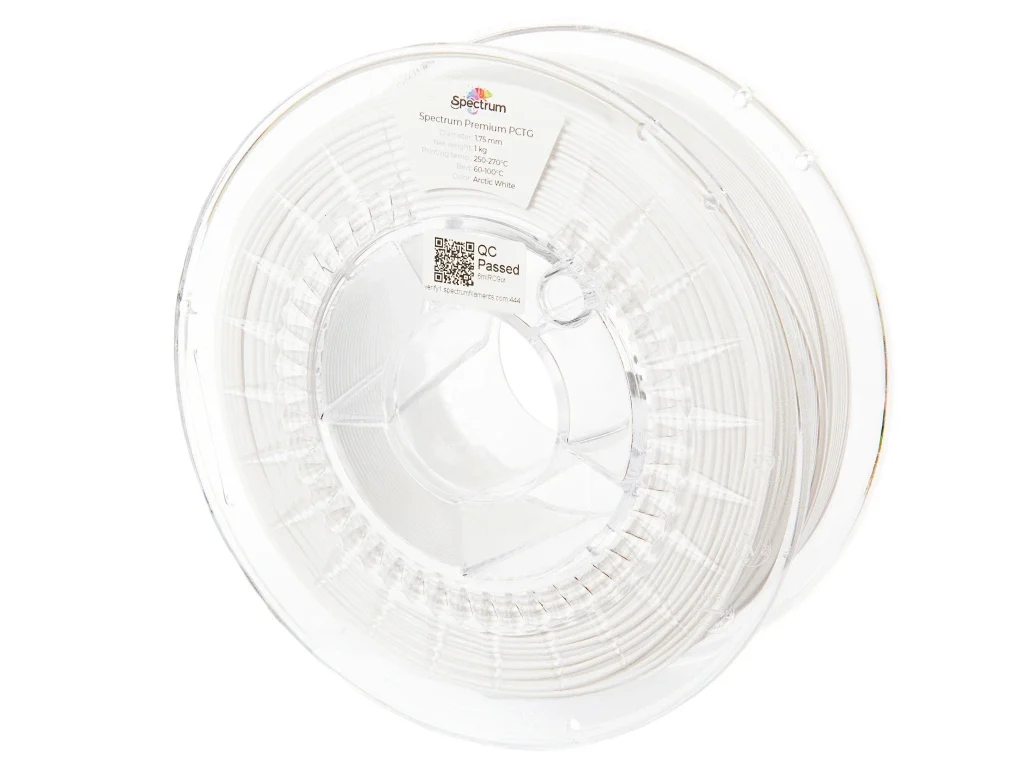 Spectrum PCTG, ARCTIC WHITE, 1kg, 1.75mm