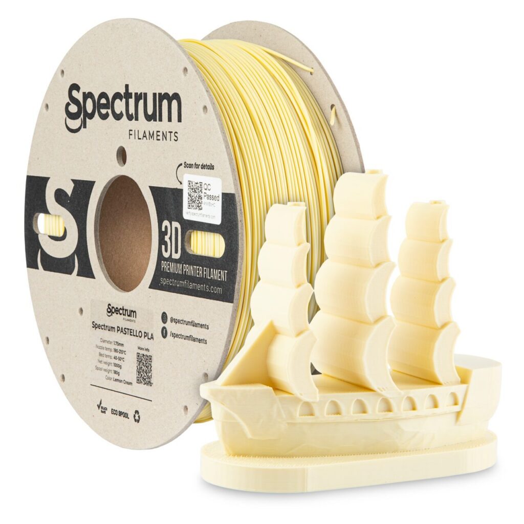 Spectrum Pastello PLA, LEMON CREAM, 1 kg