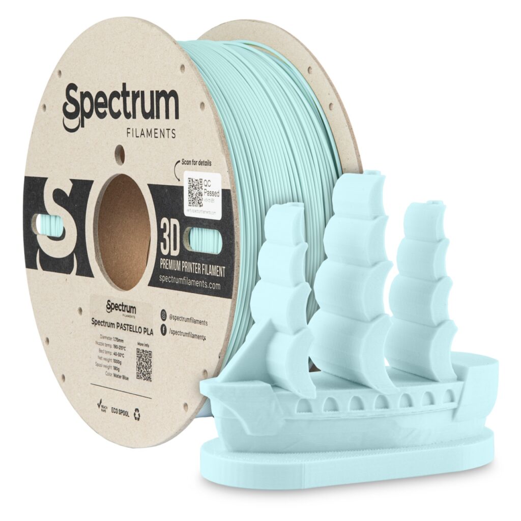 Spectrum Pastello PLA, WATER BLUE, 1 kg