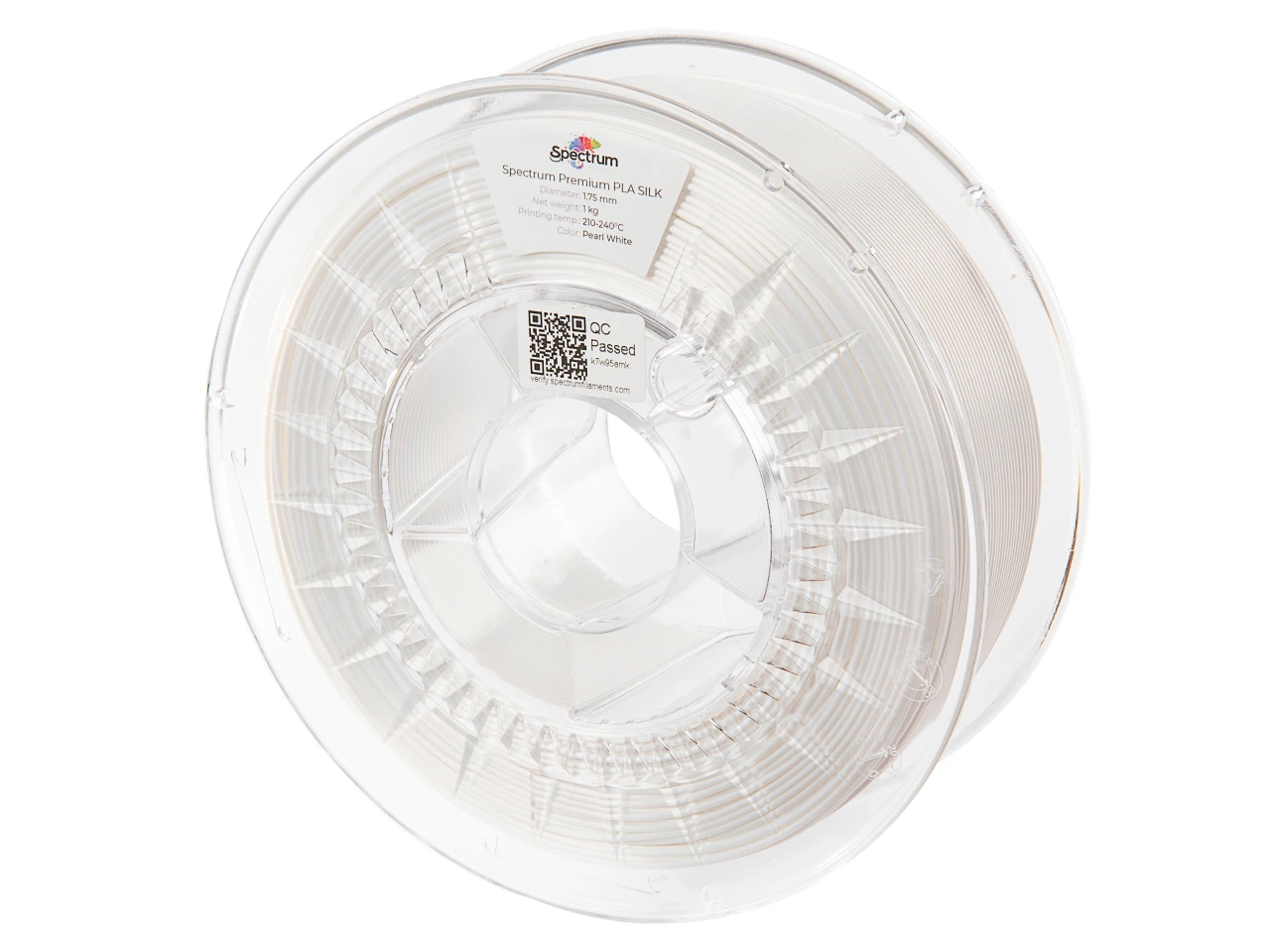 Spectrum PLA SILK(Pearl White, 1,75mm, 1000gr.)