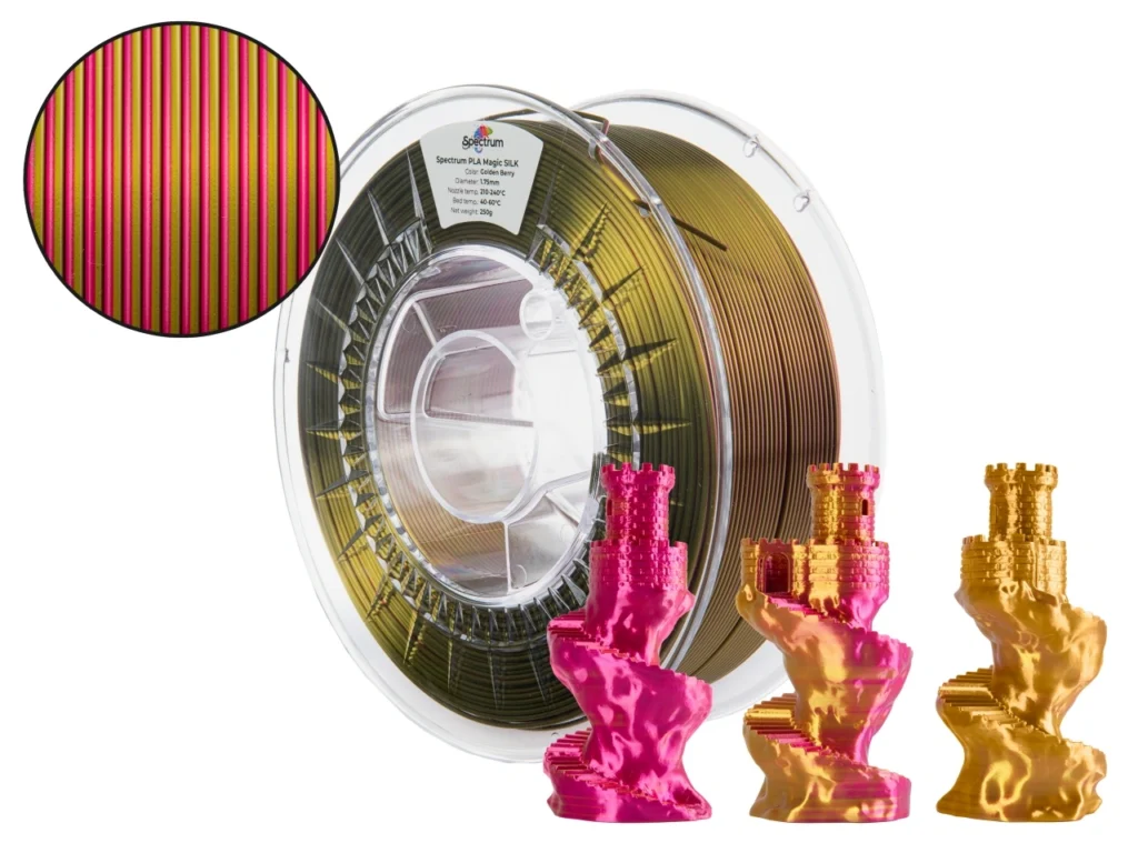 Spectrum PLA Magic Silk, GOLDEN BERRY, 1 kg