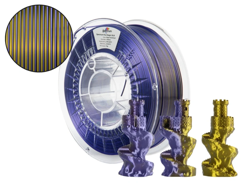 Spectrum PLA Magic Silk, ROYAL AMETHYST, 1 kg