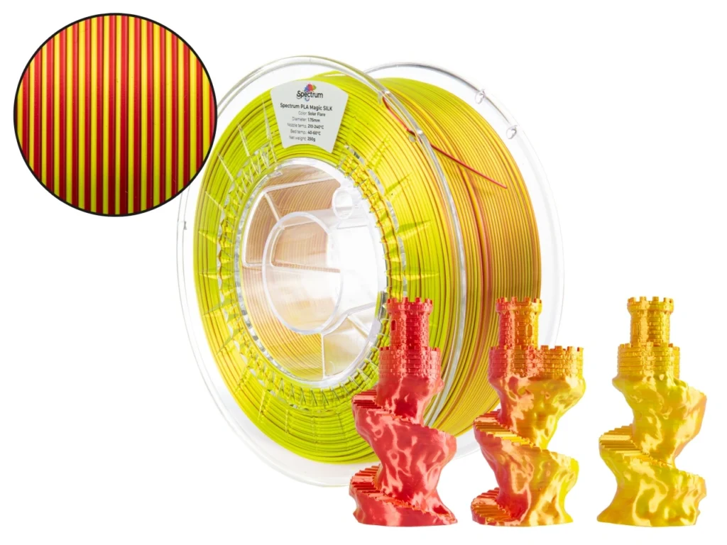 Spectrum PLA Magic Silk, SOLAR FLARE, 1 kg