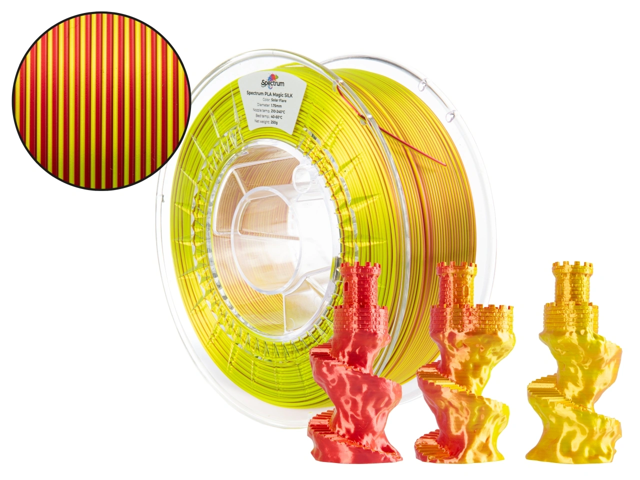 Spectrum PLA Magic Silk, SOLAR FLARE, 1 kg