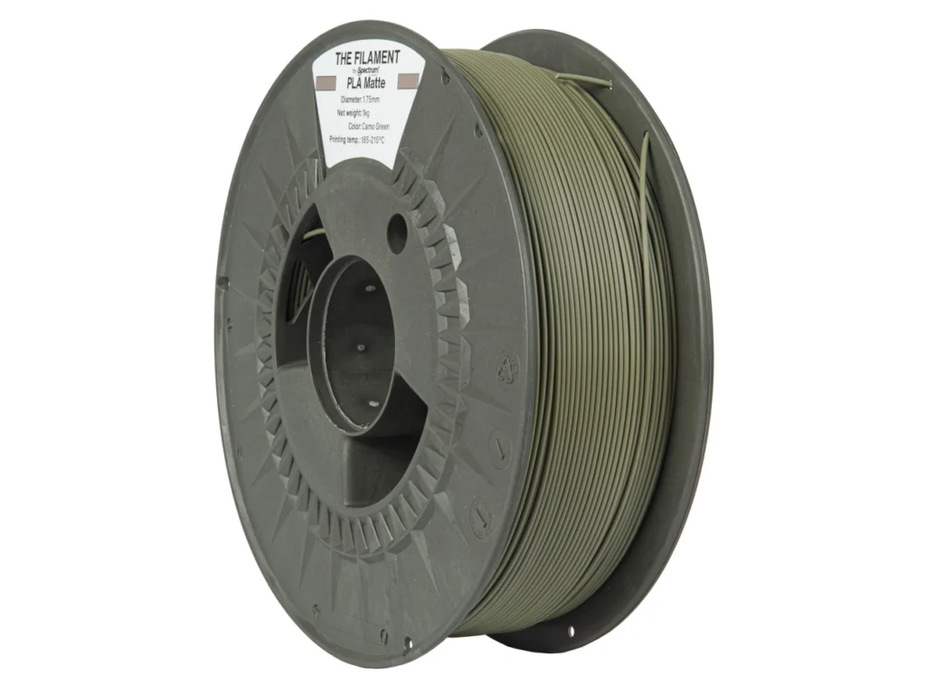 The Filament PLA Matte, 1.75mm, CAMO GREEN, 1kg