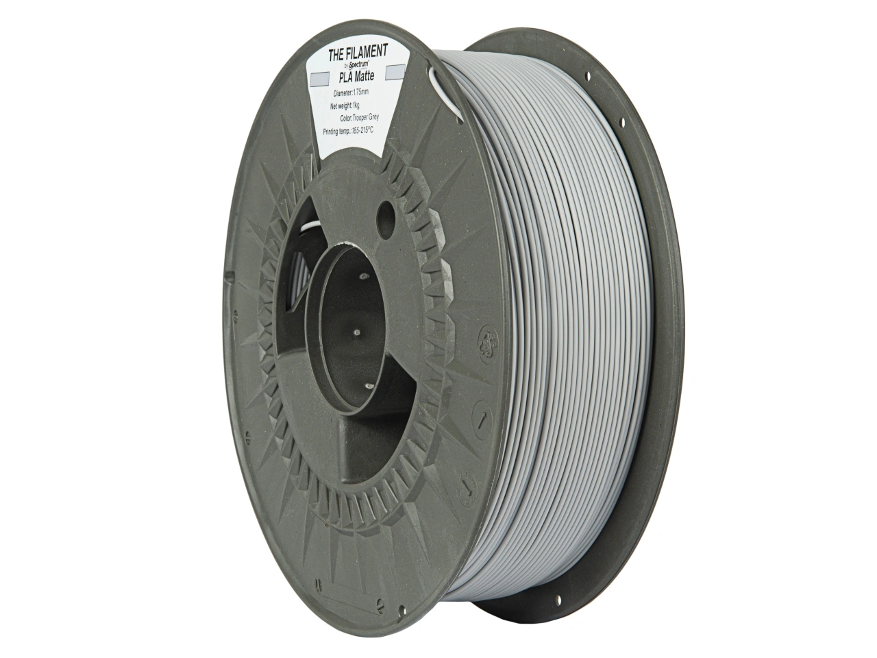 The Filament PLA Matte, 1.75mm, TROOPER GREY, 1kg