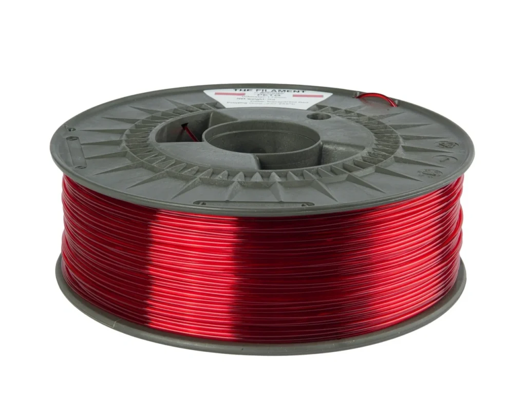 The Filament PETG, TRANSPARENT RED, 1kg
